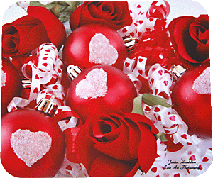 Roses and hearts say I love you.