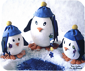 Penguin Family Fishing